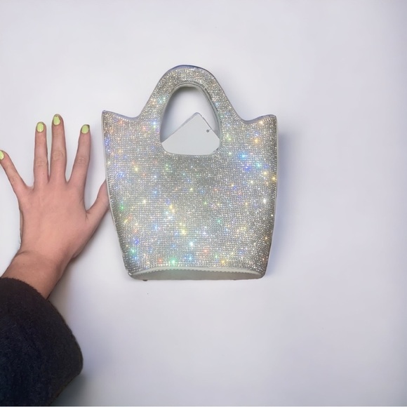 Mini Clutch Structured Rhinestone Bag - Picture 4 of 4